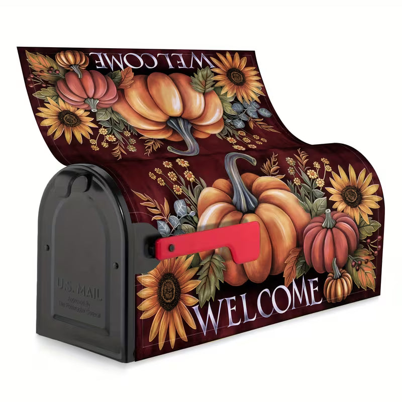 Reusable Magnetic Mailbox Cover – Outdoor Decorative Mailbox Wrap for Gardens and Yards