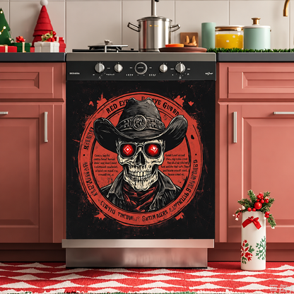 Halloween-Themed Dishwasher Decal—Kitchen Decor for a Spooky Atmosphere