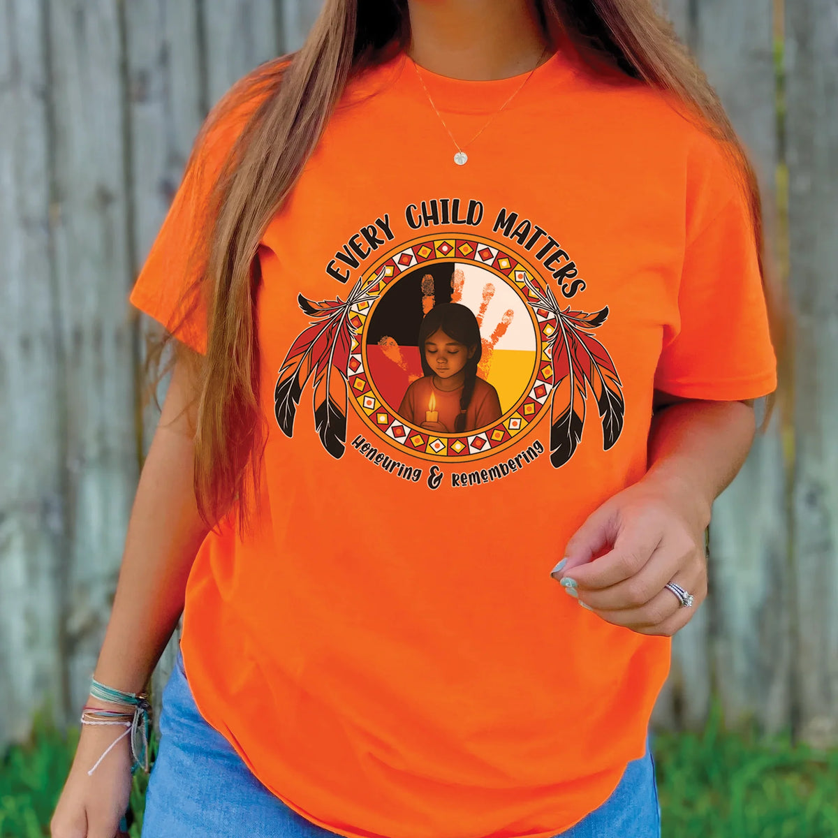Remembering the Lost, Honouring the Survivors For Orange Shirt Day Unisex T-shirt/Hoodie/Sweatshirt 148