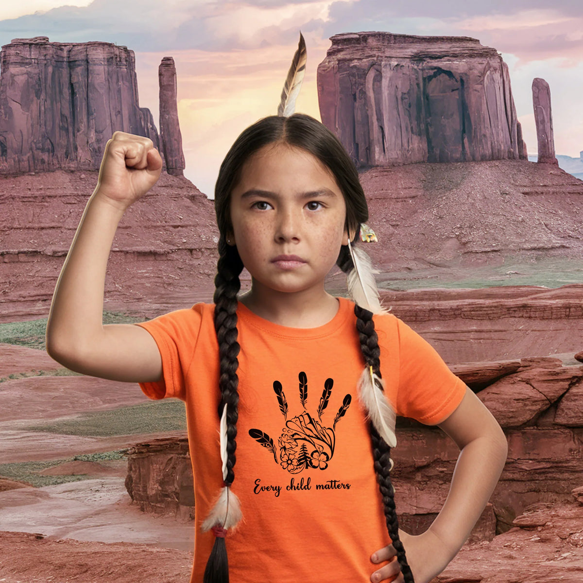 Every Child Matters Native Handprint Luxe Native American Unisex T-shirt/Hoodie/Sweatshirt
