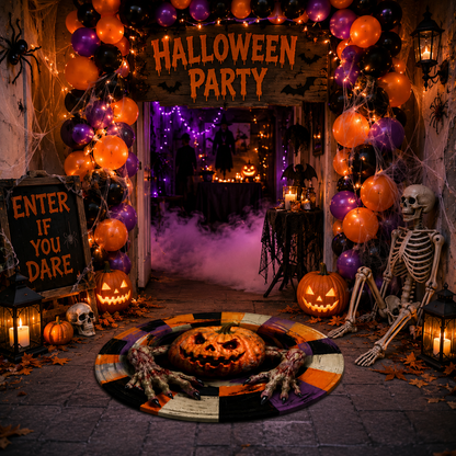 Halloween 3D Illusion Rug – Spooky Doormat for a Thrilling Home Decor Atmosphere