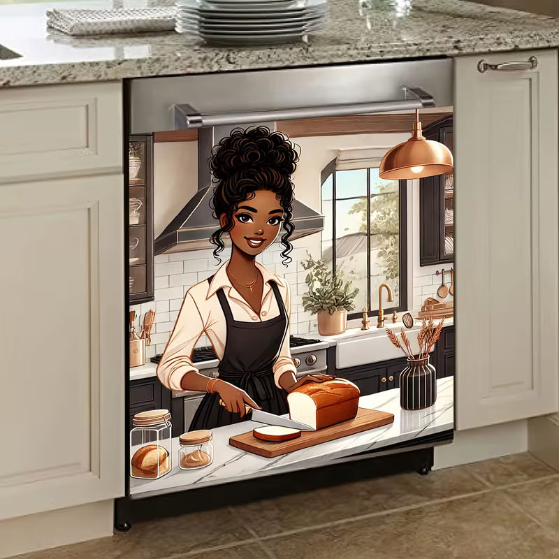 Halloween-Themed Dishwasher Decal—Kitchen Decor for a Spooky Atmosphere