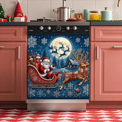 Halloween-Themed Dishwasher Decal—Kitchen Decor for a Spooky Atmosphere