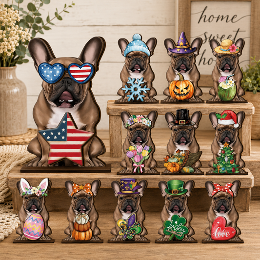 Interchangeable Seasonal Animal Wooden Decor – Magnetic Holiday Accessories