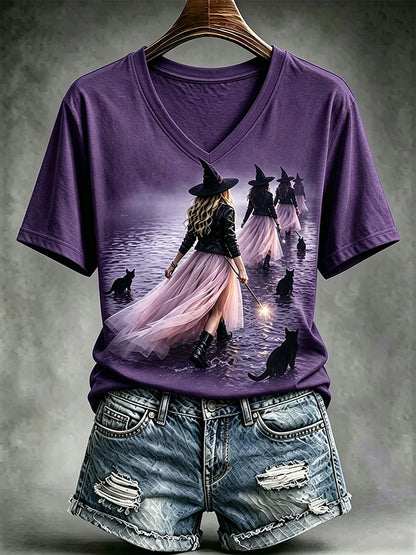 Women's Casual Print Short-Sleeve T-Shirt