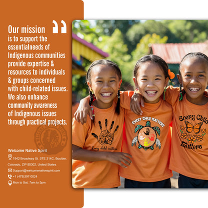 Sacred Bear Family Every Child Matters Orange Shirt Day Unisex T-shirt/Hoodie/Sweatshirt