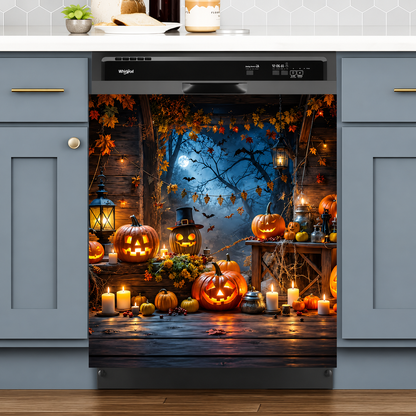 Halloween-Themed Dishwasher Decal—Kitchen Decor for a Spooky Atmosphere