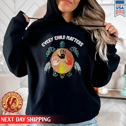 Feather Hand Color On Turtle For Orange Shirt Day Unisex T-shirt/Hoodie/Sweatshirt