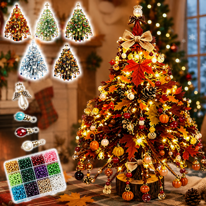 🎄✨ DIY Beaded Christmas Tree Kit – 🎅Create Your Own Sparkling Holiday Decoration