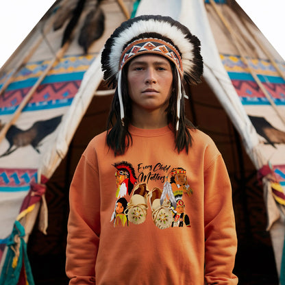 Children and Tribes United Together Orange Shirt Unisex T-shirt/Hoodie/Sweatshirt