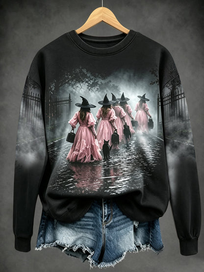 Ladies, in October we wear pink witch tops.