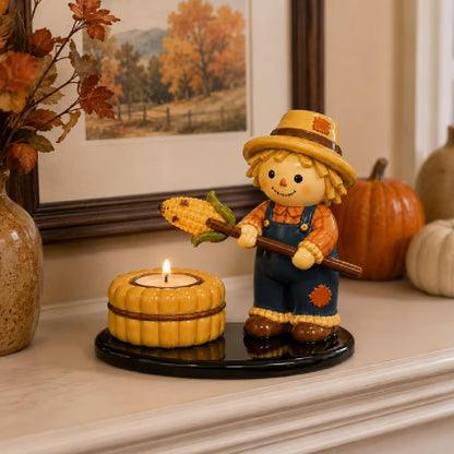 Halloween Campfire Tealight Holder Collection - Cute Ghost, Mummy & Scarecrow Tabletop Decor