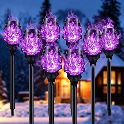 🔥Halloween Early Bird Special Sale 50% OFF🔥Halloween Solar Skull Flame Lights💀