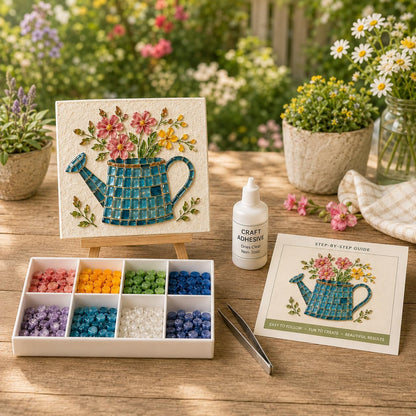 Sea Glass Mosaic Craft Kit – DIY Coastal-Style Art & Craft for Adults and Seniors