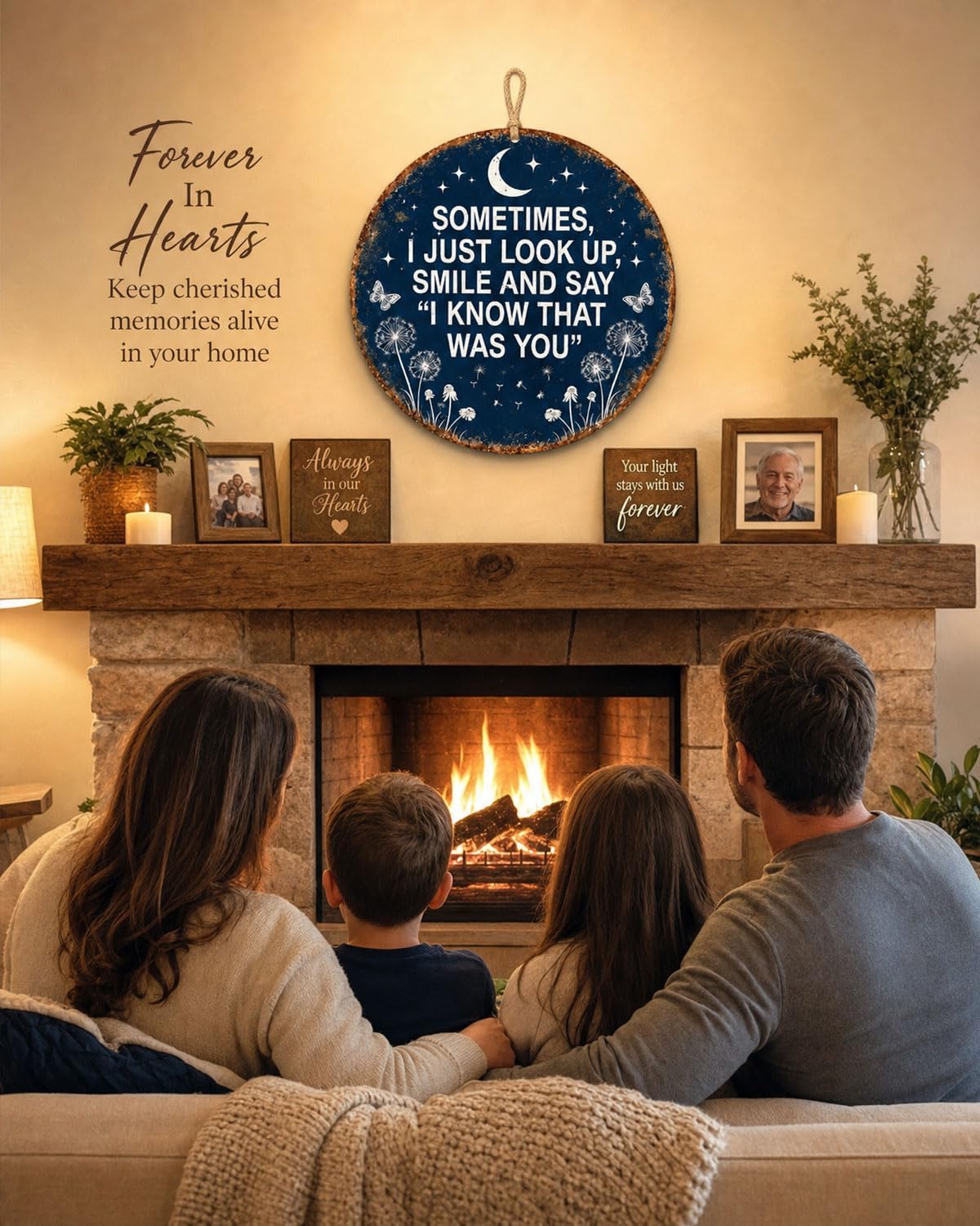 Memorial Garden Hanging Sign – “I Know That Was You” Remembrance Decor for Loss of Loved One or Pet