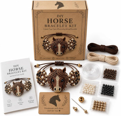 DIY Animal Beaded Bracelet Kit - Beginner-Friendly Jewelry Making Craft Set