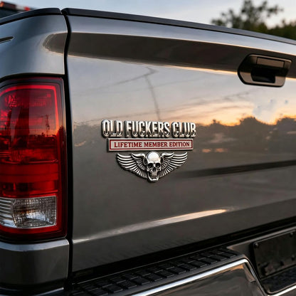 Old F*CKERS Club Metal Car Emblem