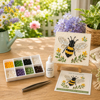 Sea Glass Mosaic Craft Kit – DIY Coastal-Style Art & Craft for Adults and Seniors