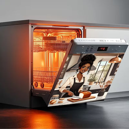 Halloween-Themed Dishwasher Decal—Kitchen Decor for a Spooky Atmosphere