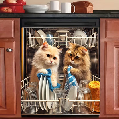 Halloween-Themed Dishwasher Decal—Kitchen Decor for a Spooky Atmosphere
