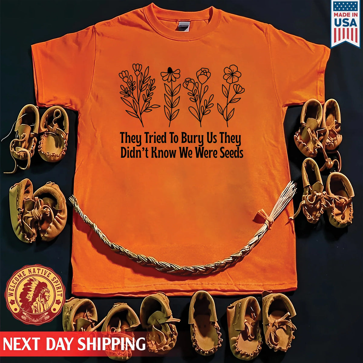 Every Child Matters Seeds of Hope and Justice Orange Shirt Day Native American Unisex T-shirt/Hoodie/Sweatshirt