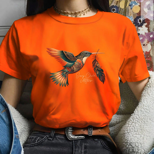 Every Child Matters Hummingbird Feather Native American Unisex T-shirt/Hoodie/Sweatshirt