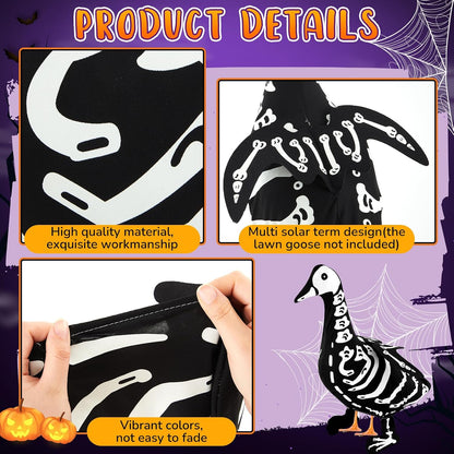 Halloween Porch Goose Outfit - Spooky Outdoor Yard Decor For Front Porch & Garden