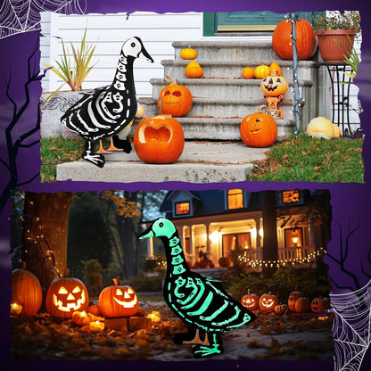 Halloween Porch Goose Outfit - Spooky Outdoor Yard Decor For Front Porch & Garden