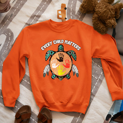 Feather Hand Color On Turtle For Orange Shirt Day Unisex T-shirt/Hoodie/Sweatshirt