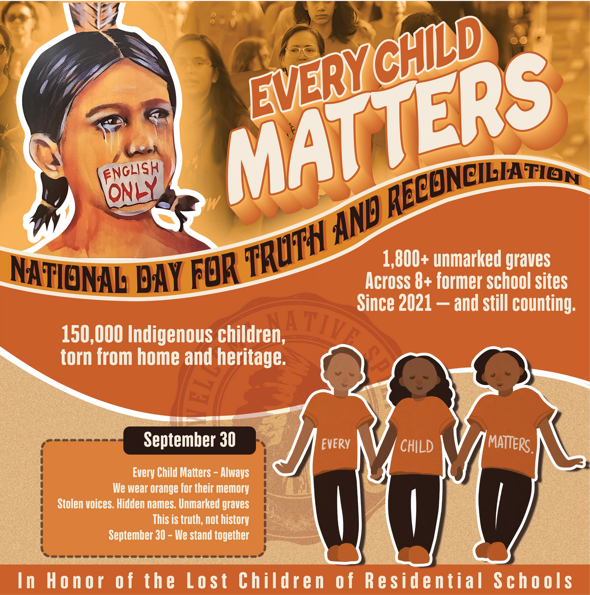 Every Child Matters Native Fox Totem Native American Unisex T-shirt/Hoodie/Sweatshirt