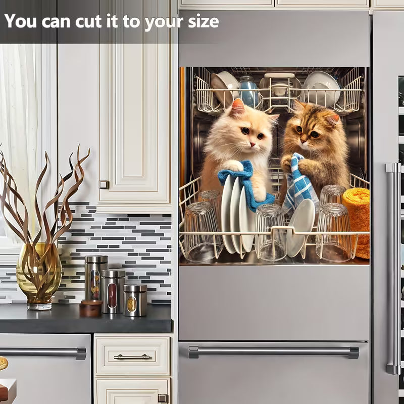 Halloween-Themed Dishwasher Decal—Kitchen Decor for a Spooky Atmosphere