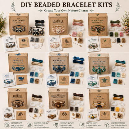 DIY Animal Beaded Bracelet Kit - Beginner-Friendly Jewelry Making Craft Set