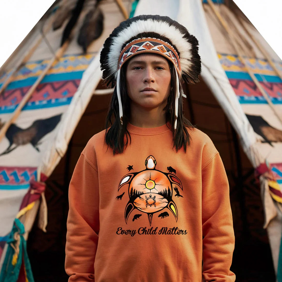 Every Child Matters Turtle For Orange Shirt Day Unisex T-shirt/Hoodie/Sweatshirt 264