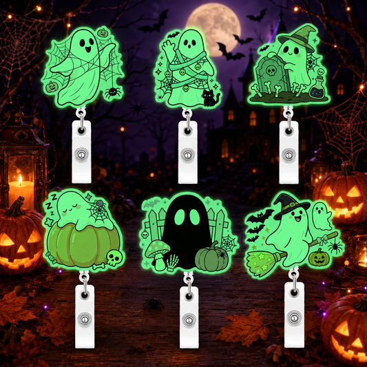 Cute Spooky ID Badge Holder for Nurses, Teachers & Healthcare Workers