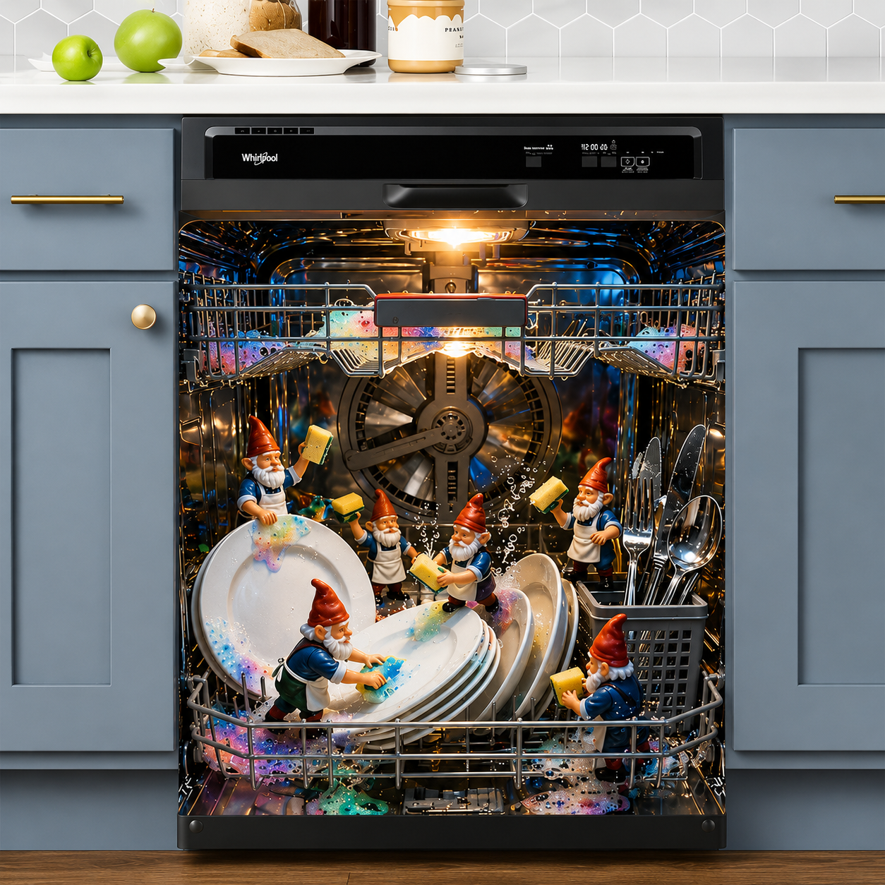 Halloween-Themed Dishwasher Decal—Kitchen Decor for a Spooky Atmosphere