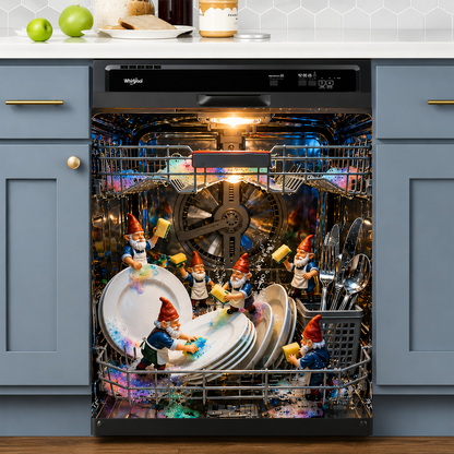Halloween-Themed Dishwasher Decal—Kitchen Decor for a Spooky Atmosphere