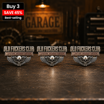 Old F*CKERS Club Metal Car Emblem