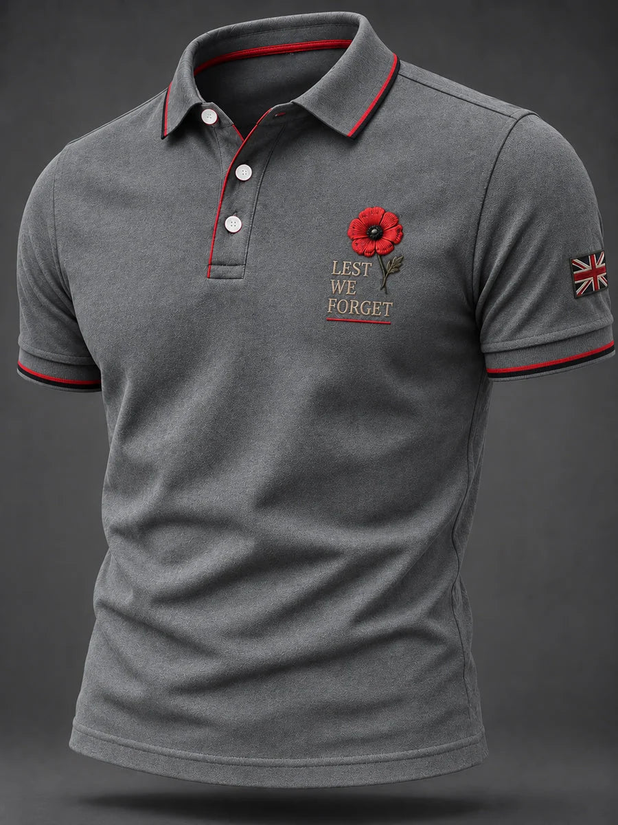 Men's Remembrance Day Print Casual Top