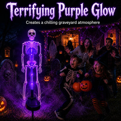 Solar Skeleton Yard Stake Light – Waterproof LED Halloween Outdoor Decoration